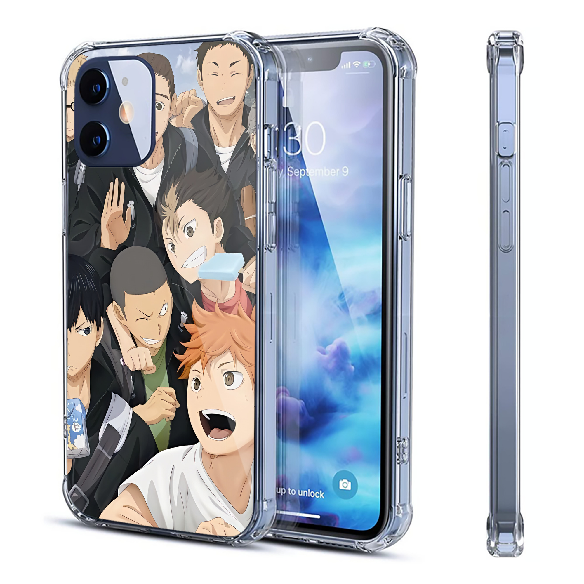 （画像用） ハイキュー!! Haikyu!! 【iPhone 12シリーズ対応】透明スマホケース（クリアソフトケース）